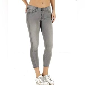 Etienne Marcel LA Gray Two Tone Ankle Skinny Designer Denim Jeans Size 26 USA